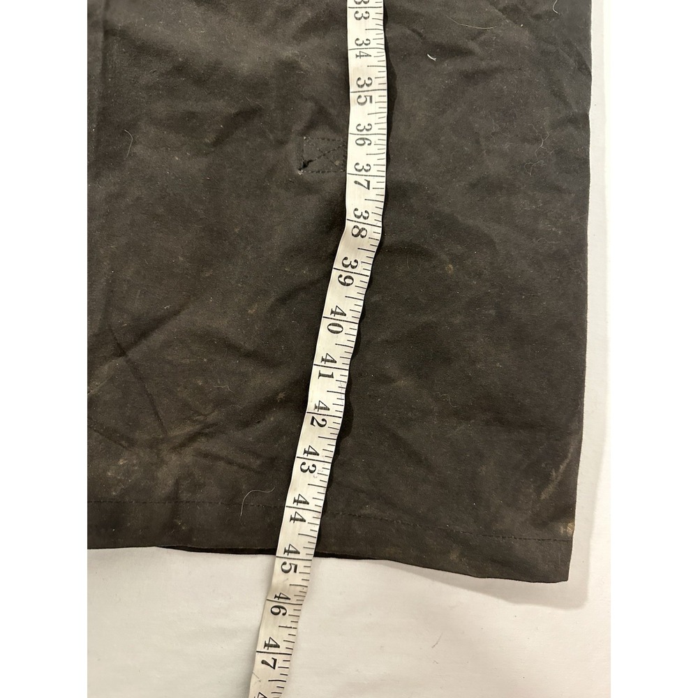Men's Black Waxed Coat - Picture 10 of 11
